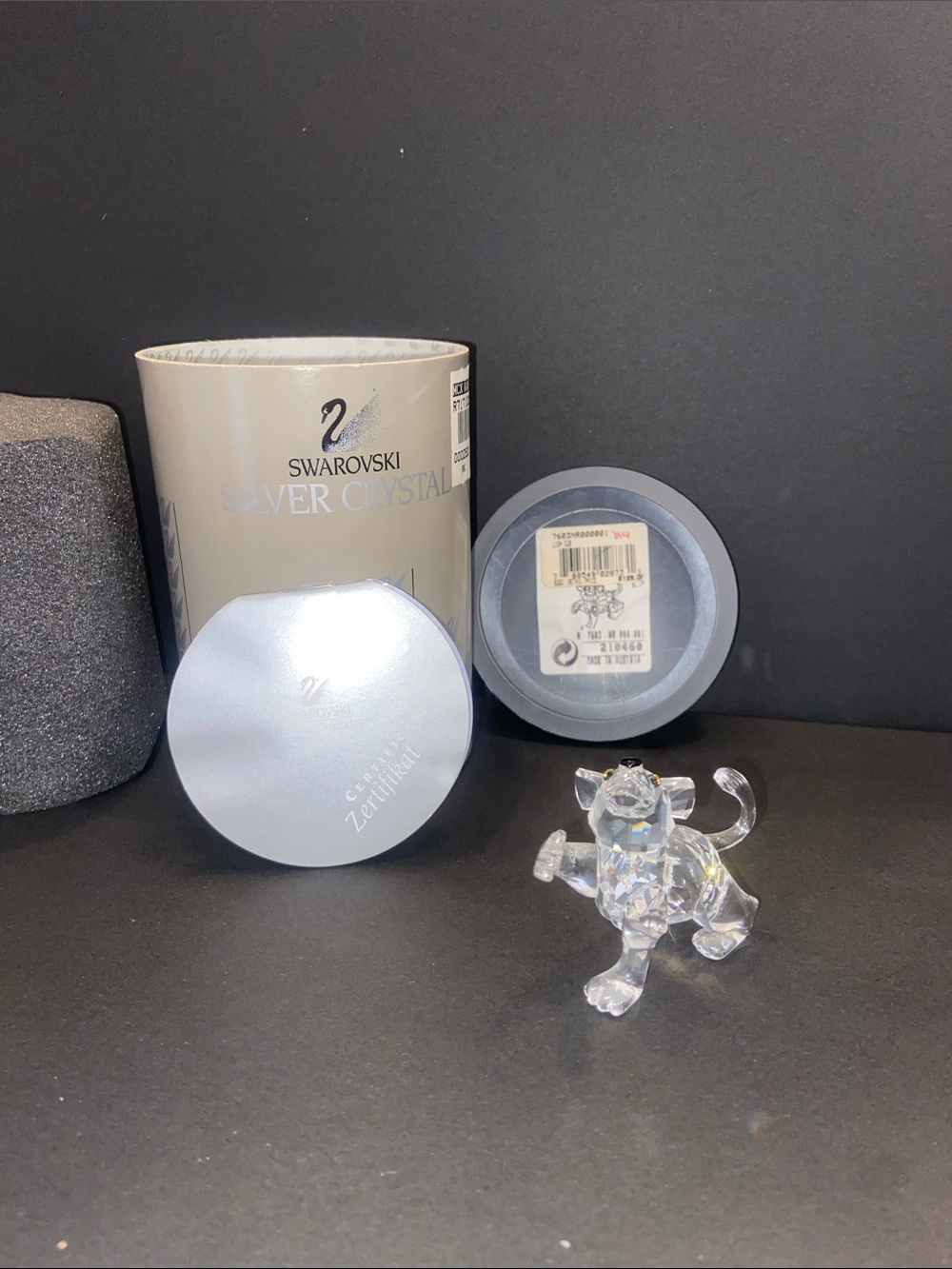 Swarovski crystal lion cub figurine 210460